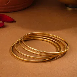 NVR Set Of 4 Gold-Plated Bangles image 1