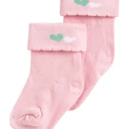 Mi Arcus Pack Of 3 Pair Heart & Butterfly Design Socks - Pink image 3