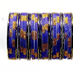 Raj world Blue Glass Artificial Stones Bangle-picture-19