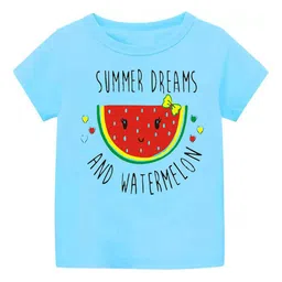 MIST N FOGG Girls Typography Printed Round Neck Short Sleeves Slim Fit T-shirt-picture-15