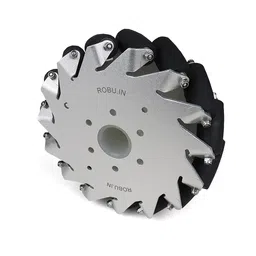 EasyMech 152mm Aluminium Mecanum wheels (Bearing type rollers) RIGHT image 2