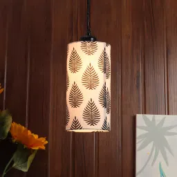 Tucasa TC-156 25 Inch Tropical Print Hanging Lights with Metal Base image 5