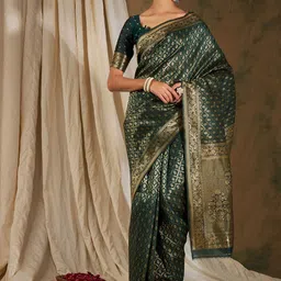 DEVATITHI Woven Design Zari Banarasi Saree-picture-16