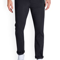 NEXT Men Navy Blue Skinny Fit Solid Chinos-picture-36