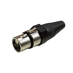 SETMI INDIA XLR Cable Connector Female 3-Pin Nickel-Plated Housing, Silver & Black-picture-46
