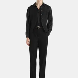 RAREISM Women Tapered Fit Easy Wash Formal Trousers-image-56