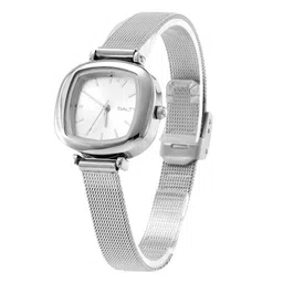 SALTY Women Linen Dial Sage Curve Watch WT-S-0007-S-WH image 5