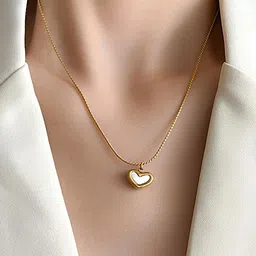 Designs & You Gold-Plated Stainless Steel Heart Shaped Pendant image 5