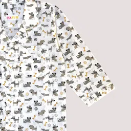 MYZUIE Unisex Kids Printed Night suit image 2