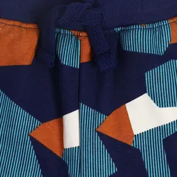 MINI KLUB Cotton Knit Abstract Printed Pant - Navy Blue image 4