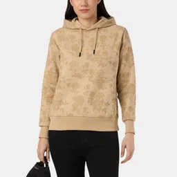 Pepe Jeans Women Floral Printed Hooded Cotton Sweatshirt image 5