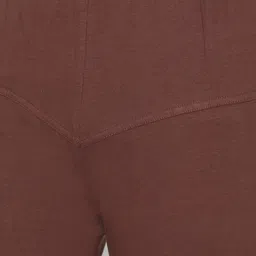 TSG Bliss Women Coffee Brown Solid Churidar-Length leggings image 5