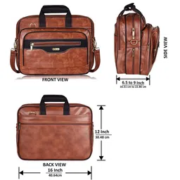 LOREM Unisex Textured Laptop Bag image 5