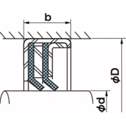 NOK φ70x95 mm Rare Freon Seal, KA3J709513 image 2