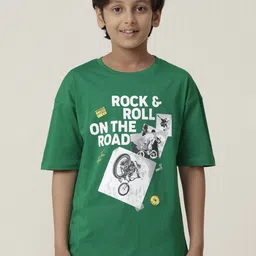 UNDER FOURTEEN ONLY Boys Printed Applique T-shirt-picture-42