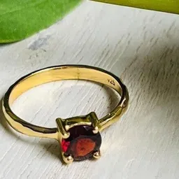 GenZcomplex Brass Garnet Finger Ring-picture-29
