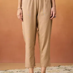 HRITIKA Women Embroidered Regular Sequinned Kurta with Trousers & With Dupatta image 5