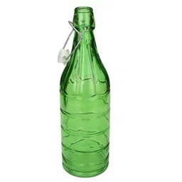 1ST TIME Green & Transparent Glass Solid Water Bottle image 4