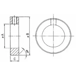 RS PRO Shaft Collar One Piece Set Screw, Bore 20mm, OD 32mm, W 14mm, Stainless Steel Model No 1223457 image 4