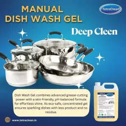 TetraClean 5 L Manual Dishwash Liquid Lemon Fragrance All Purpose Dish Cleaning, Tetra_12 image 5