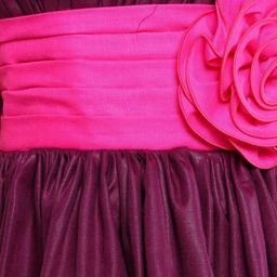 Pink Chick Girls Colourblocked Shouldr Straps Fit & Flare Dress With Matching Clip-picture-29
