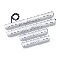 Auto Pearl Car Door Foot Step Led Sill/Scuff Plates Mirror Finish Silver Compatible For Mahindra Marazzo 2019, LEDSillPLATE_Sil_Marazzo2019 (Set of 4) image 3