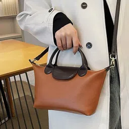 KPOP Women Solid Structured Handheld Bag image 4