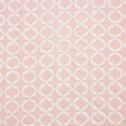 Myntra Elegant Homes Jaal Peach-Color & White Printed Single-Size Duvet Cover With Zipper image 4