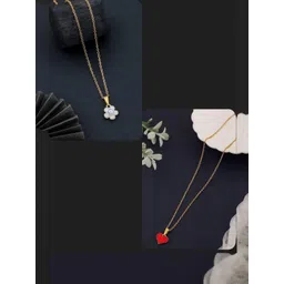 SZN Set Of 2 Gold-Plated Artificial Beaded Necklaces-picture-19