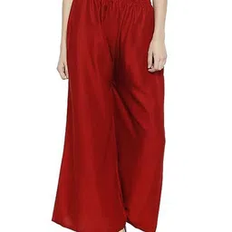 Thrifty Thread Women Flared Knitted Palazzos-image-83