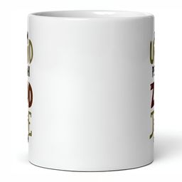 Mr UVD White & Green Typography Printed Ceramic Mug-350 ml-picture-3