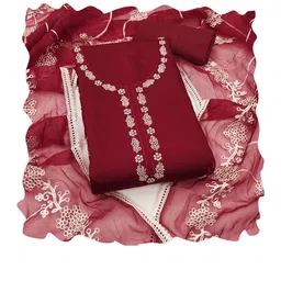 Maroosh Embellished Unstitched Dress Material image 3