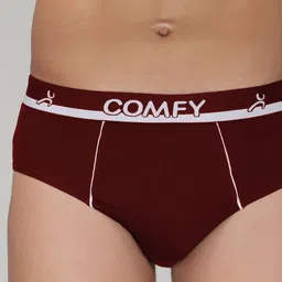 AMUL COMFY Men Pack Of 9 Plain Cotton Basic Briefs image 2