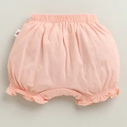 BUMZEE Cotton Knit Pack Of 3 Fruits Printed Bloomers - Peach & Mint Green image 4
