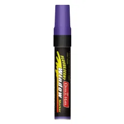 Soni Office Mate Jumbo Chalk Window Marker 15 mm Chisel Tip Smudge-Free, Easy Erase for Glass, Mirrors, Displays & More, Violet-image-95