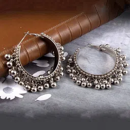 Sangria Oxidised Ghungroo Jewellery Set-picture-37