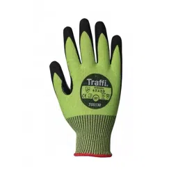 Traffi Black & Green Aramid Elastane Glass Fibre Polyester Heat Resistant Liquid/Oil repellent Gloves Size 7, TG5130 : A-TG5130-GR-7 (1 Pair)-picture-36