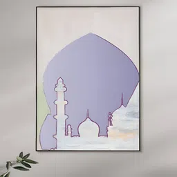nestroots Grey & Purple 1 Piece Canvas Abstract Wall Paintings-image-61