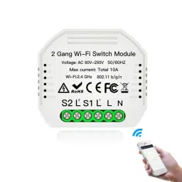 OKOS 2 Gang WiFi Smart Light Switch Hidden DIY Module OKOS Smart APP Remote Control Compatible-picture-15