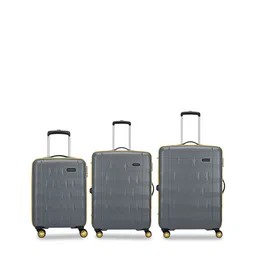 Aristocrat Comet Grey Set of 3 Hard Luggage 56, 66 & 76cm Trolley Bag With Smooth 8-Wheel-picture-32