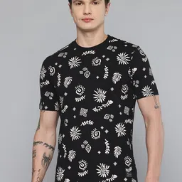 Flying Machine Conversational Printed Regular Fit T-shirt-picture-23