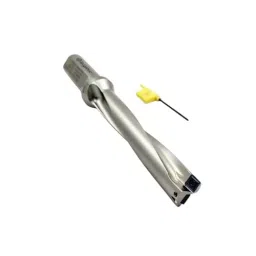 A.D INTERNATIONAL Indexable Insert U Drill Through Coolant 34.5 mm x 5D x 32 mm Weldon Shank with Free 10 Pcs Carbide Inserts, 87-9Y2B-ET38 image 3