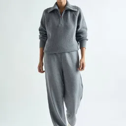 FEMMELLA Shirt Collar Sweater With Trousers Co-Ords-picture-39