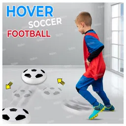 Fiddlerz Air Power Soccer Football Hover Disc Toy with Foam Bumpers and Light up Led Lights Kids Sports Ball Game for Indoor & Outdoor Play Gift for Kids - Multicolour image 2