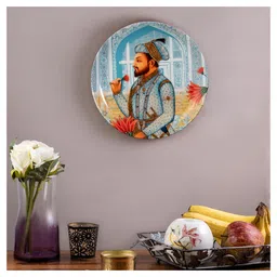 Kolorobia Royal Mughal Emperor Shahnahan Inspired Home Decor Wall Plate image 2
