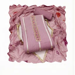 KALINI Cotton Handwork Dress Material With Dupatta image 2