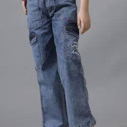 UNDER FOURTEEN ONLY Girls Mid-Rise Heavy Fade Jeans-picture-22