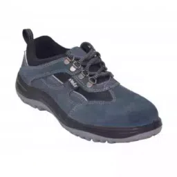 E-VOLT Steel Toe Leather Safety Shoes Low Ankle PU Sole Size UK 10 Blue, 82163-Basalt-picture-33