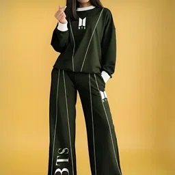 D-LINE Printed Round Neck T-shirt with Trousers Co-Ords-picture-25