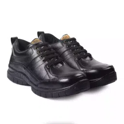 Rich Field Steel Toe Safety Shoe Genuine Leather Low Ankle Size UK 10 Black, SGS1125BK-picture-43